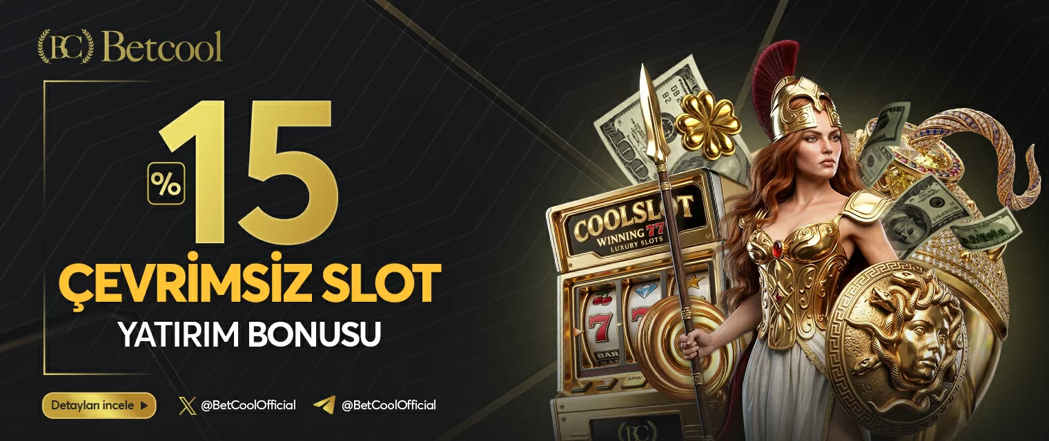 Betcool %15 Çevrimsiz Slot Yatırım Bonusu