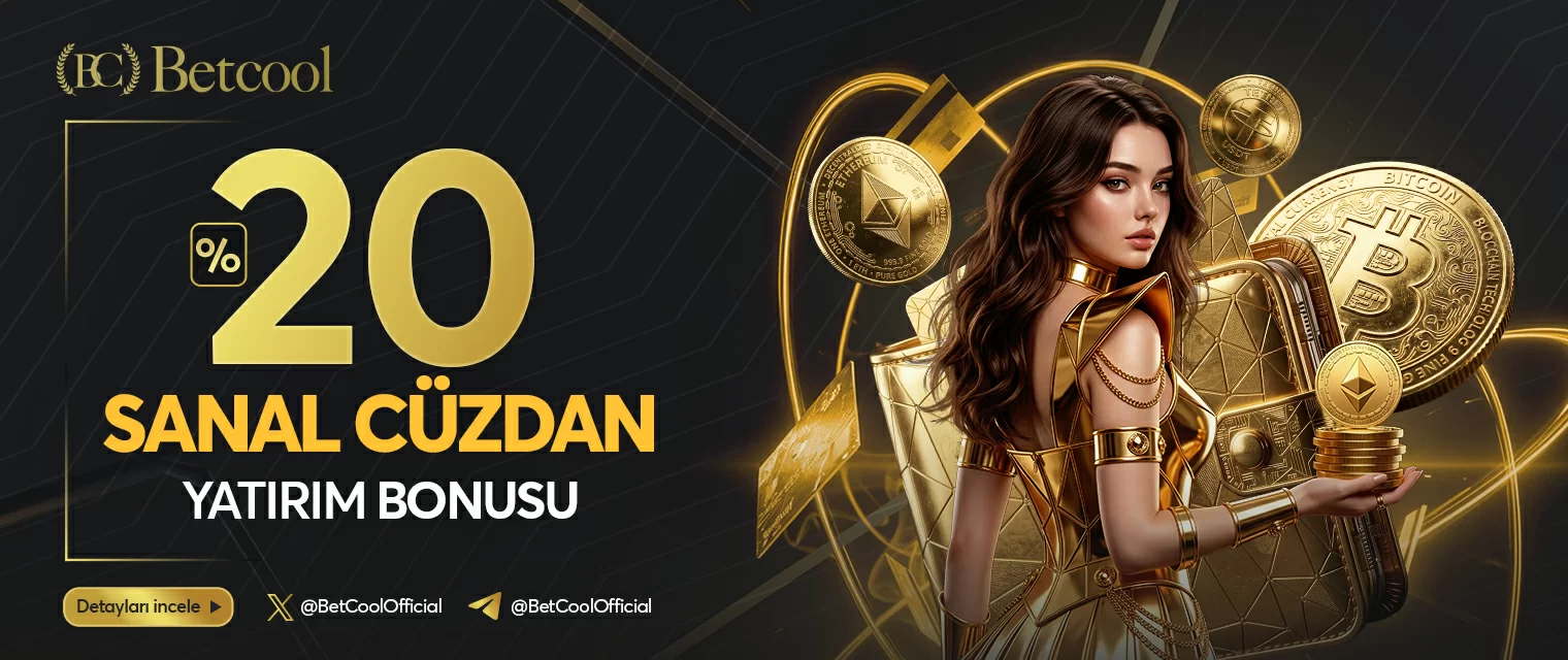 Betcool %20 Sanal Cüzdan Yatırım Bonusu