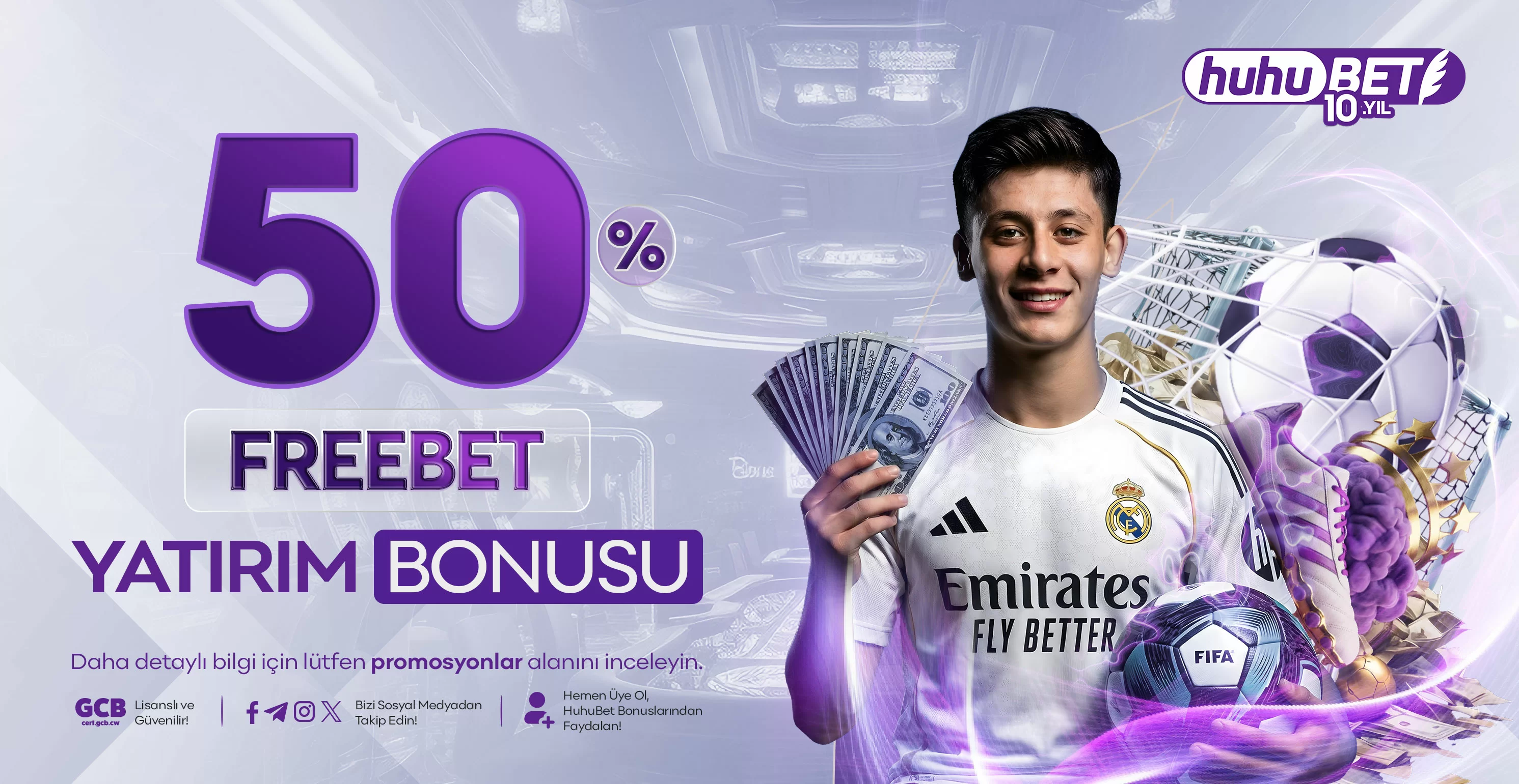Huhubet %50 Freebet Bonusu