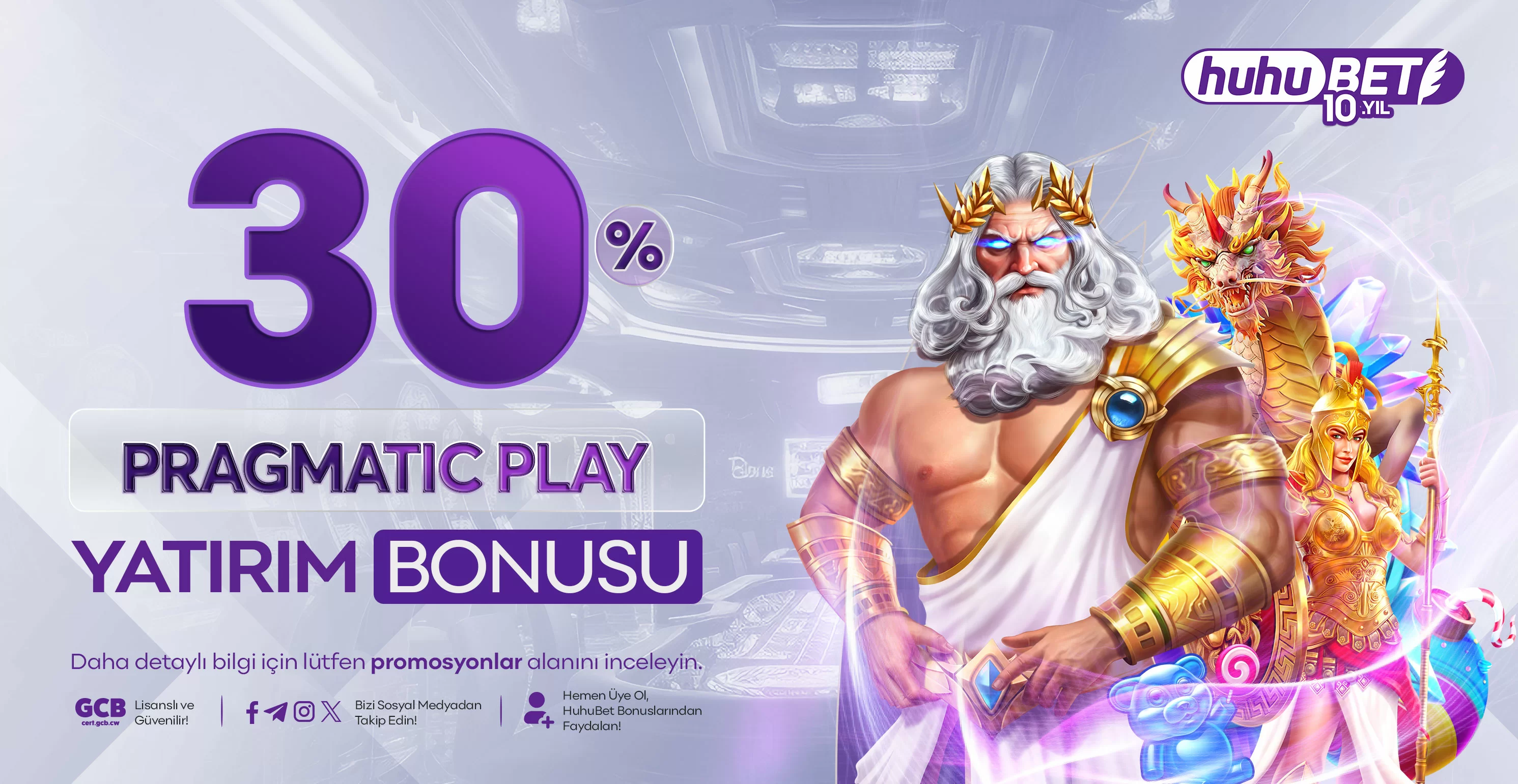 Huhubet %30 Pragmatic Play Yatırım Bonusu