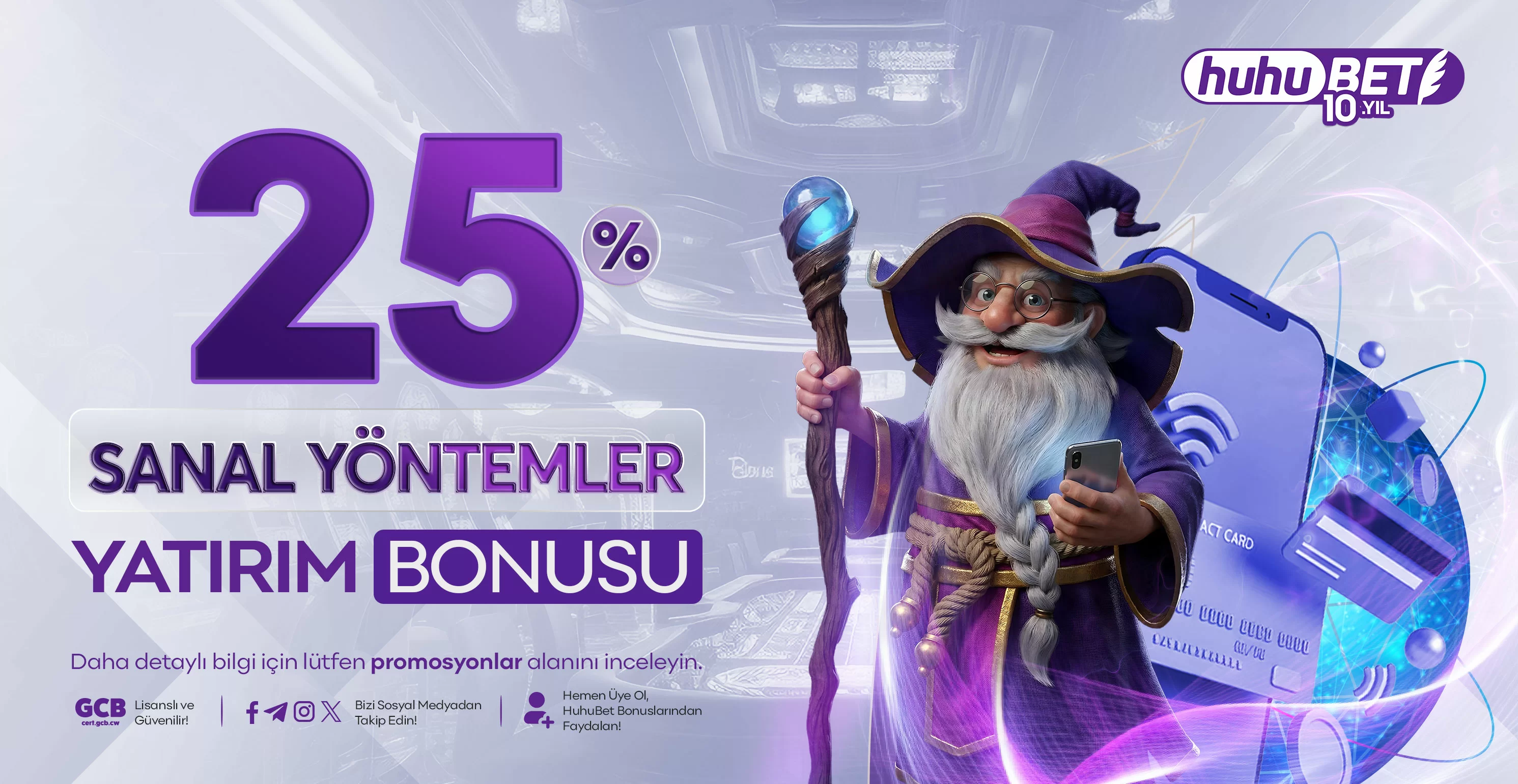 Huhubet %25 Sanal Yöntemler Bonusu